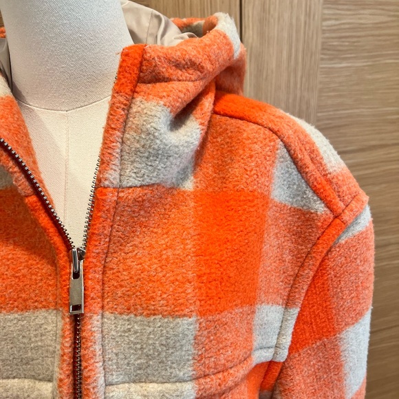Isabel Marant | Kurt Gingham Check Hooded Jacket | Orange | Mens | Small - Picture 4 of 16